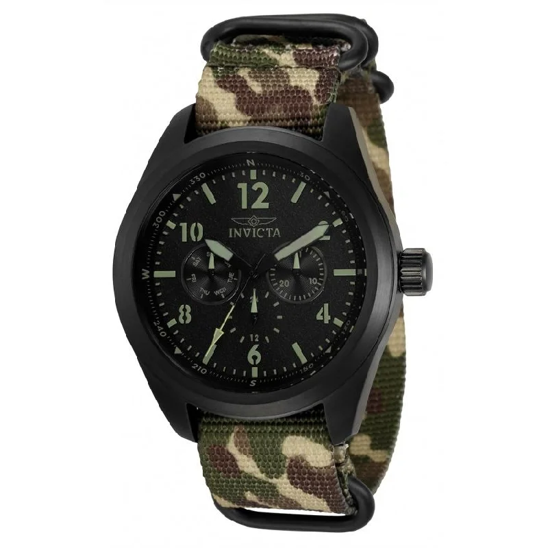 Light dial watches-Invicta Men's 33562 Coalition Forces Green Stainless Steel Watch