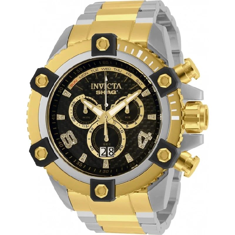 Sporty waterproof watches-Invicta Men's 33727 Shaq Gold-Tone and Silver Stainless Steel Watch