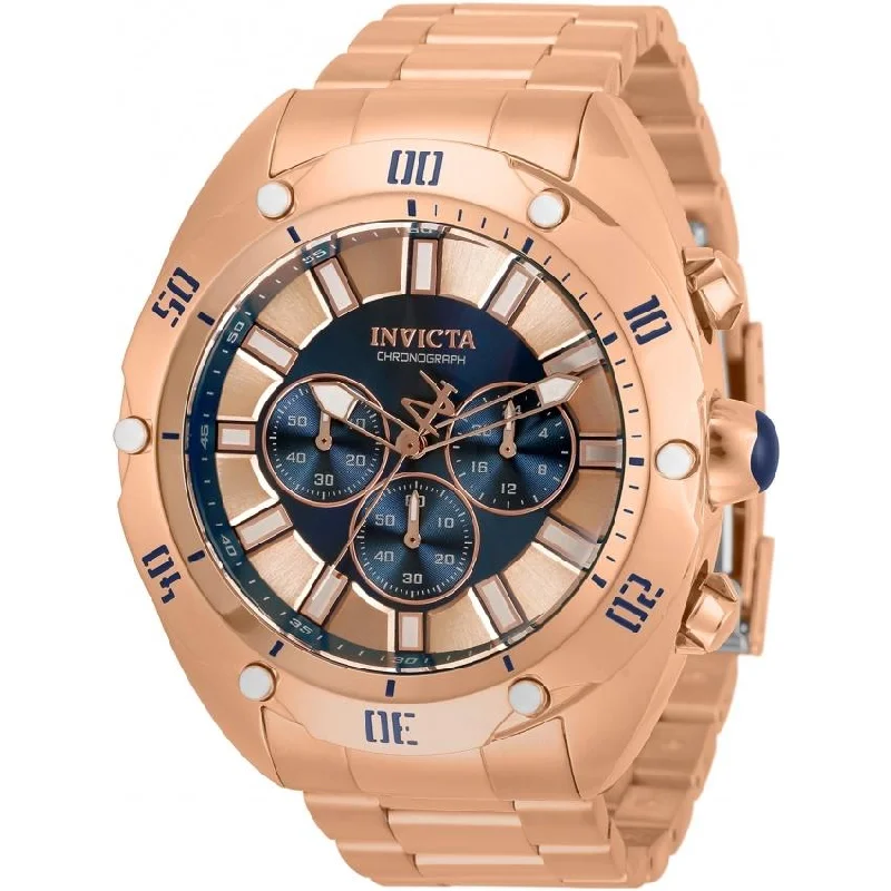 Round dial watches-Invicta Men's 33745 Venom Rose-Tone Stainless Steel Watch