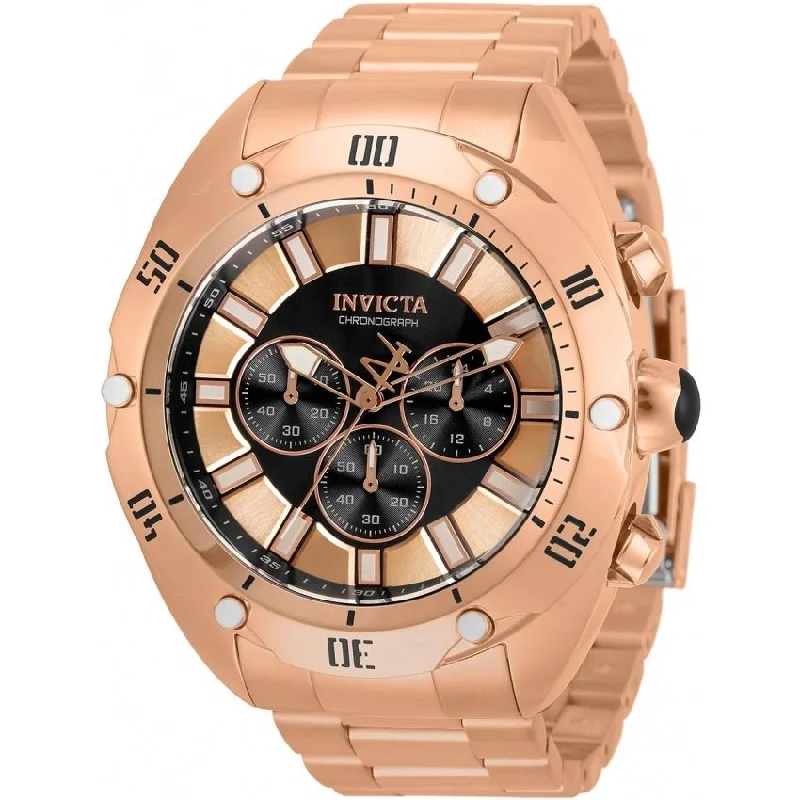 Stretch strap watches-Invicta Men's 33747 Venom Rose-Tone Stainless Steel Watch