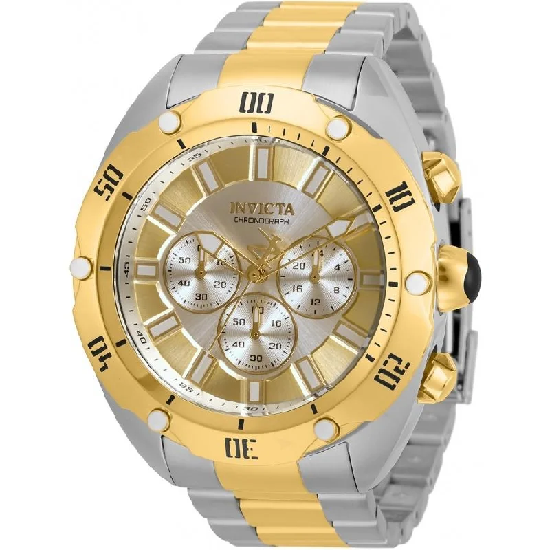 Satin black watches-Invicta Men's 33751 Venom Gold-Tone and Silver Stainless Steel Watch