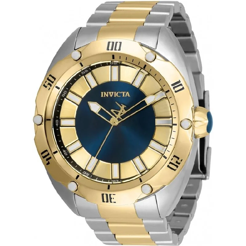 Soft canvas watches-Invicta Men's 33765 Venom Gold-Tone and Silver Stainless Steel Watch