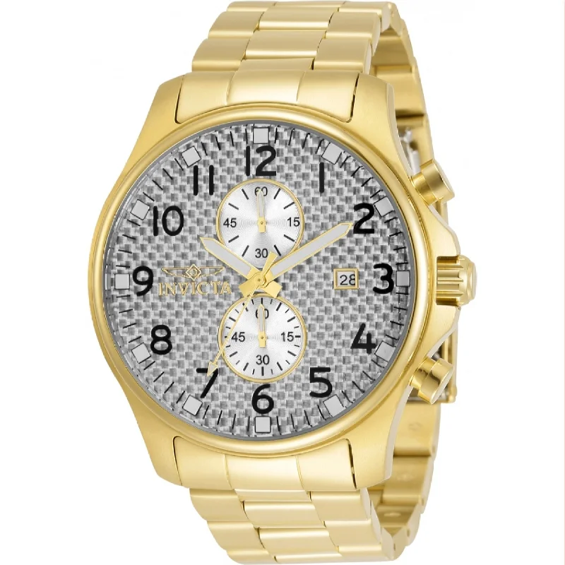 Solar face watches-Invicta Men's 34032 Specialty Gold-Tone Stainless Steel Watch