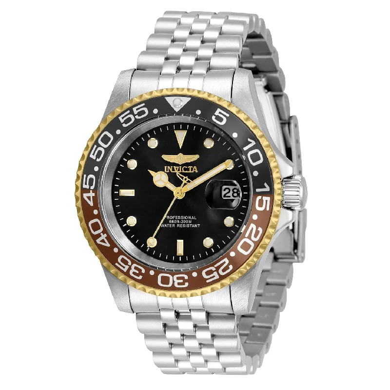 Crystal trim watches-Invicta Men's 34103 Pro Diver Stainless Steel Stainless Steel Watch