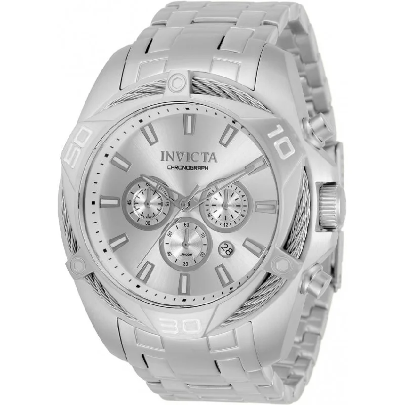 Sharp square watches-Invicta Men's 34117 Bolt Stainless Steel Watch