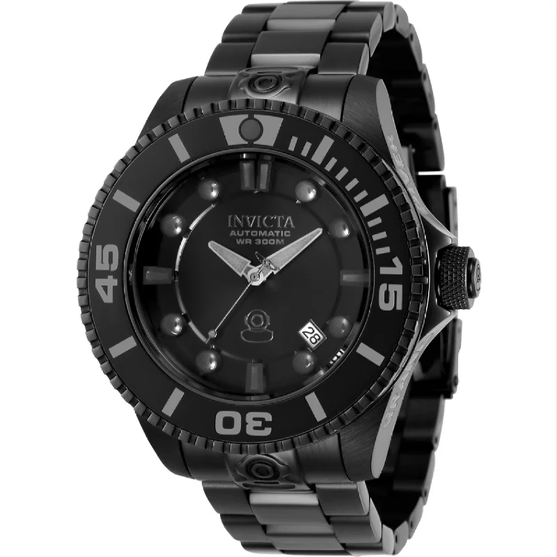 Luxury sleek watches-Invicta Men's 34178 Pro Diver Automatic Black Stainless Steel Watch