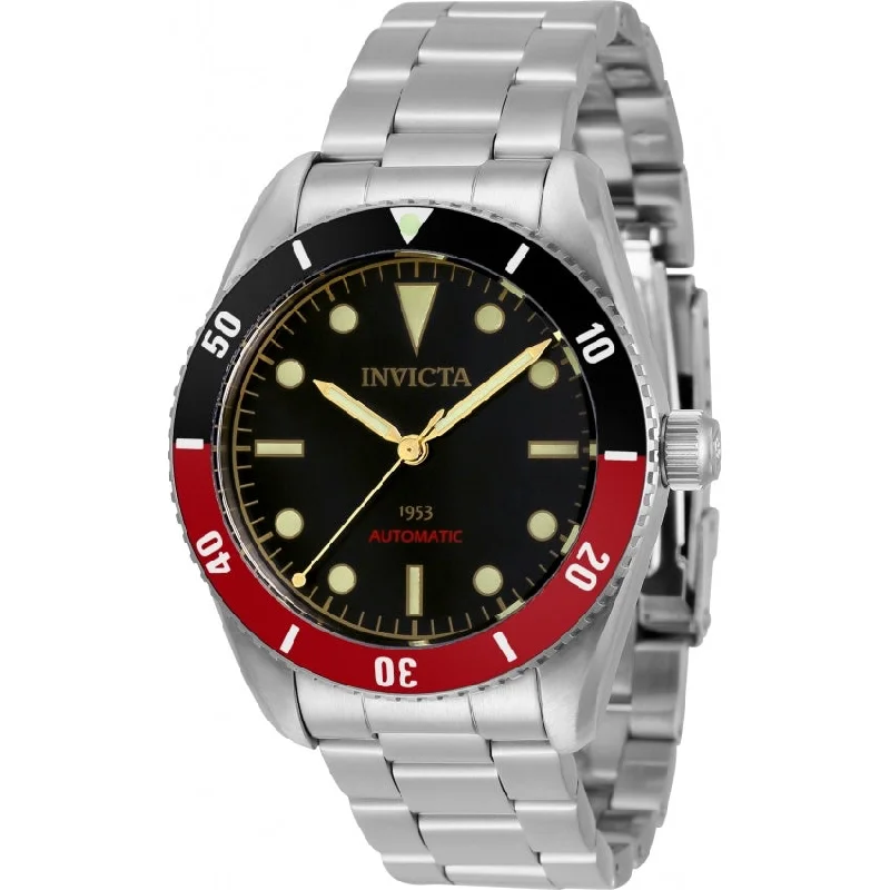 Bold black watches-Invicta Men's 34334 Pro Diver Automatic Stainless Steel Watch