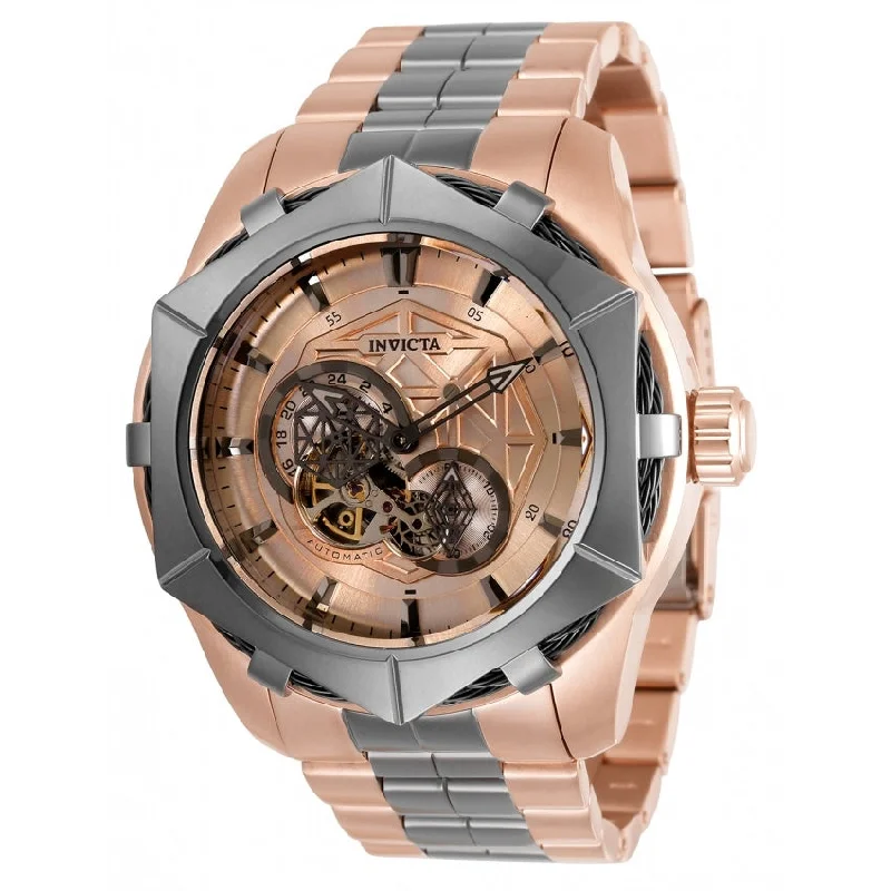 Grand bezel watches-Invicta Men's 34709 Bolt Automatic Rose-Tone Stainless Steel Watch