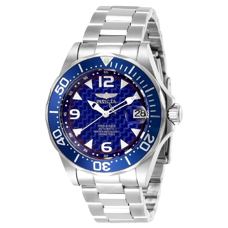 Sharp analog watches-Invicta Men's 3479 Pro Diver Automatic Stainless Steel Watch