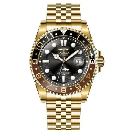 Art band watches-Invicta Men's 35153 Pro Diver Automatic Gold-Tone Stainless Steel Watch