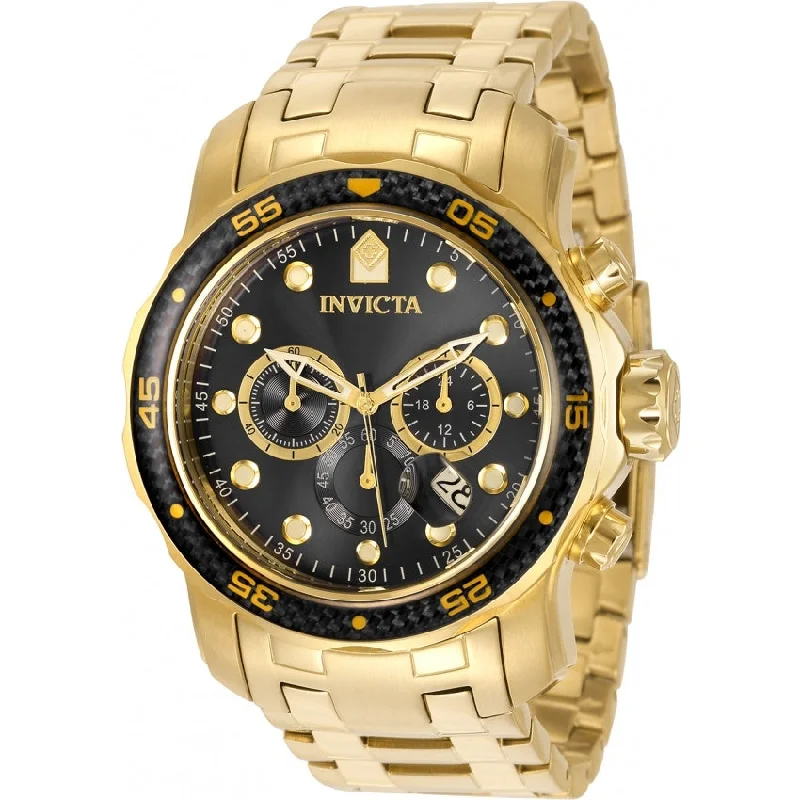 Satin finish watches-Invicta Men's 35398 Pro Diver Gold-Tone Stainless Steel Watch