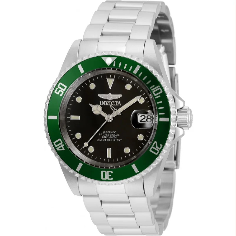 Green band watches-Invicta Men's 35693 Pro Diver Automatic Stainless Steel Watch