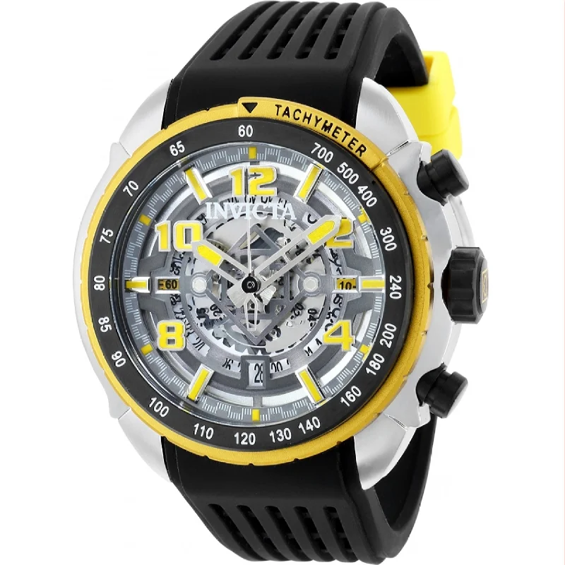 Satin black watches-Invicta Men's 36365 Black Silicone Watch