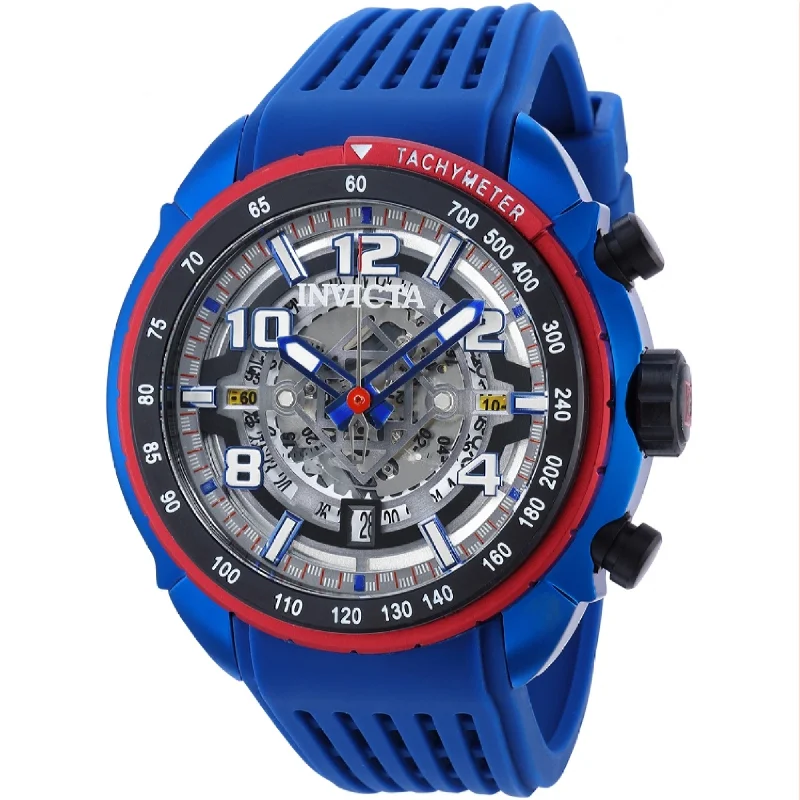 Driftwood watches-Invicta Men's 36370 Blue Silicone Watch