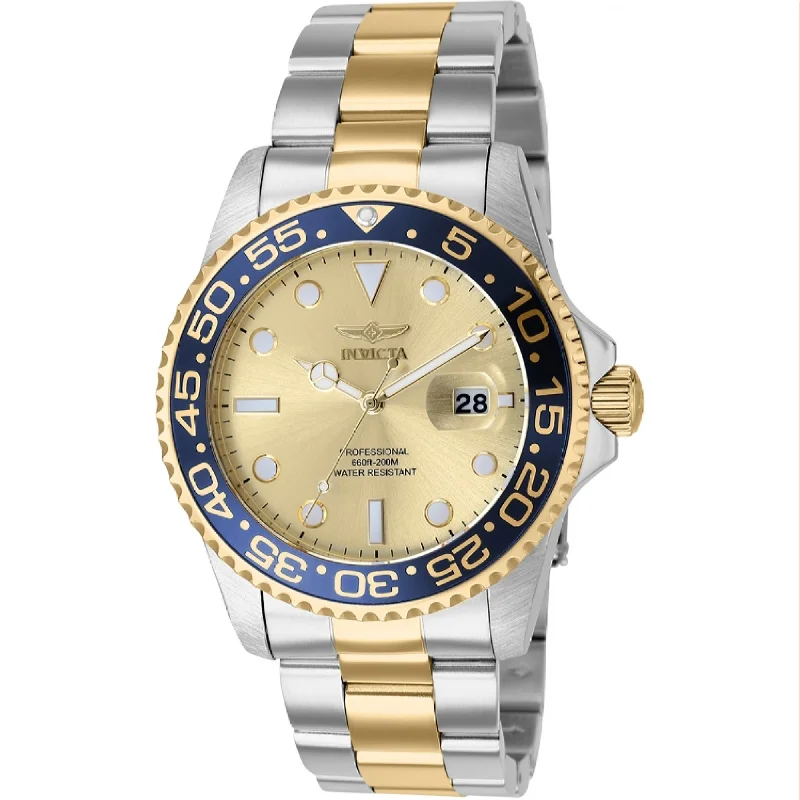 Digital sporty watches-Invicta Men's 36549 Pro Diver Gold-Tone and Silver Stainless Steel Watch