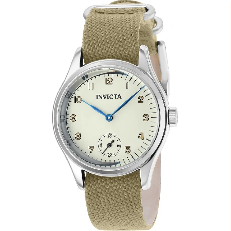 Classic analog watches-Invicta Men's 37071 Vintage Beige Canvas Watch