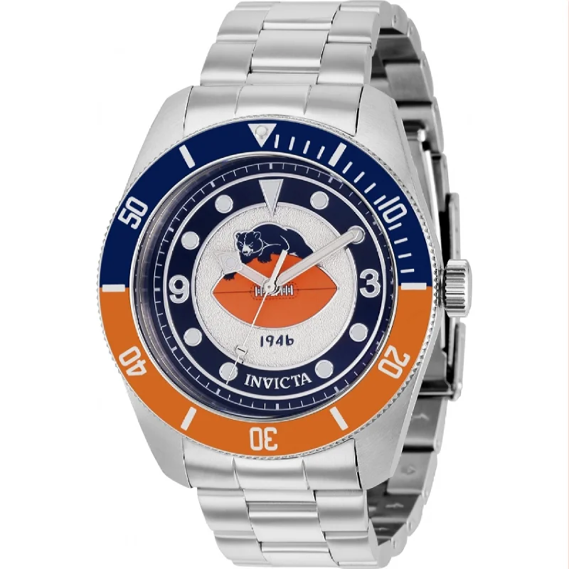 Sharp quartz watches-Invicta Men's 37236 NFL Stainless Steel Watch