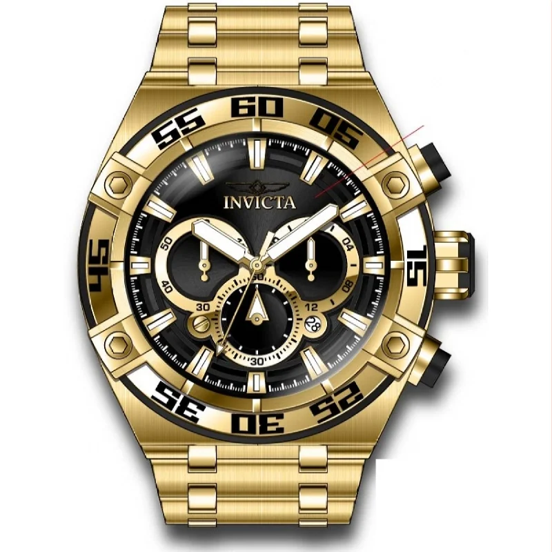 Stone trim watches-Invicta Men's 37643 Coalition Forces Gold-Tone Stainless Steel Watch