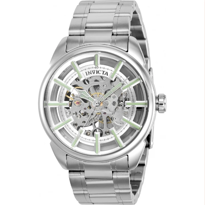 Crystal band watches-Invicta Men's 37925 Vintage Mechanical Stainless Steel Watch