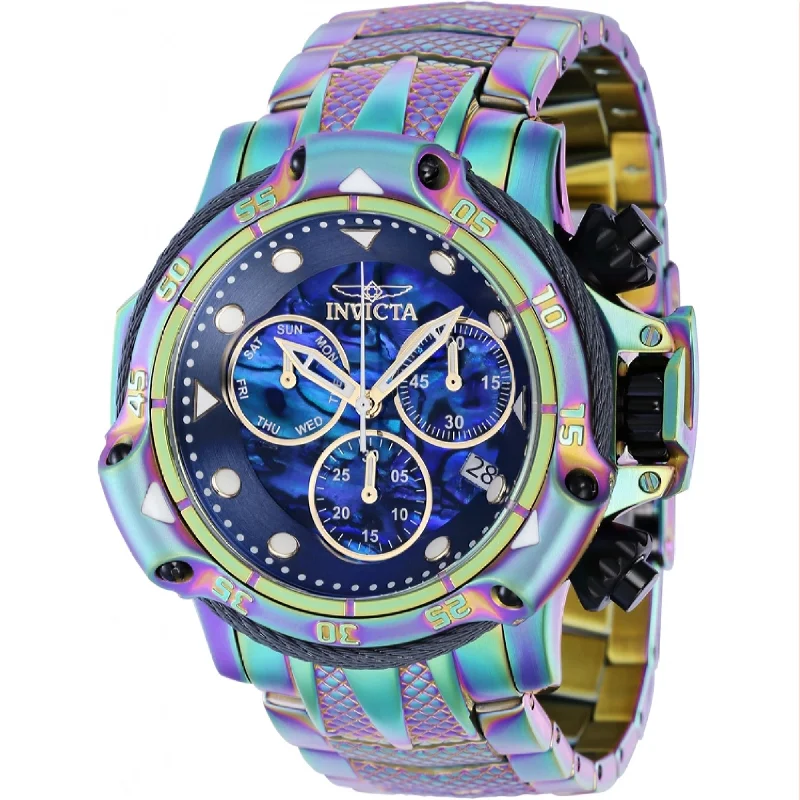 Retro leather watches-Invicta Men's 38330 Subaqua Iridescent Stainless Steel Watch