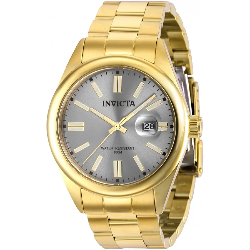 High-end diamond watches-Invicta Men's 38461 Pro Diver Gold-Tone Stainless Steel Watch