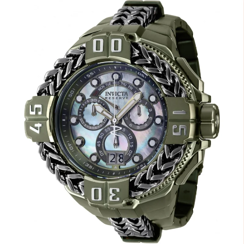 Fine strap watches-Invicta Men's 38713 Gladiator Spartacus Green Stainless Steel Watch