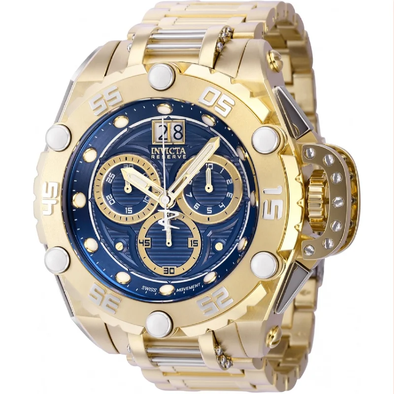 Flat square watches-Invicta Men's 38742 Gold-Tone Stainless Steel Watch