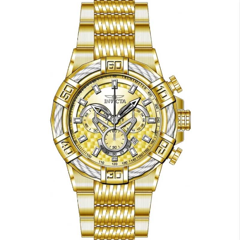 Airy metal watches-Invicta Men's 38955 Gold-Tone Stainless Steel Watch