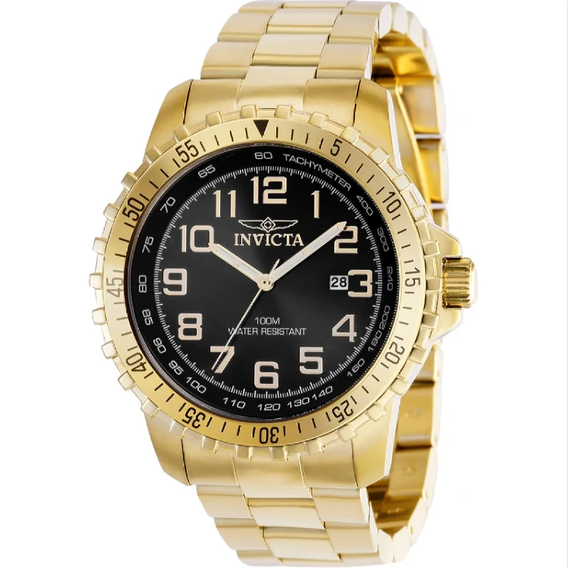 Polished gold watches-Invicta Men's 39119 Specialty Gold-Tone Stainless Steel Watch