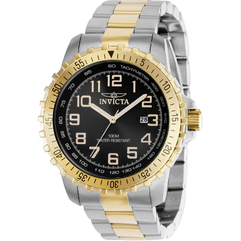 Eco strap watches-Invicta Men's 39121 Specialty Gold-Tone and Silver Stainless Steel Watch