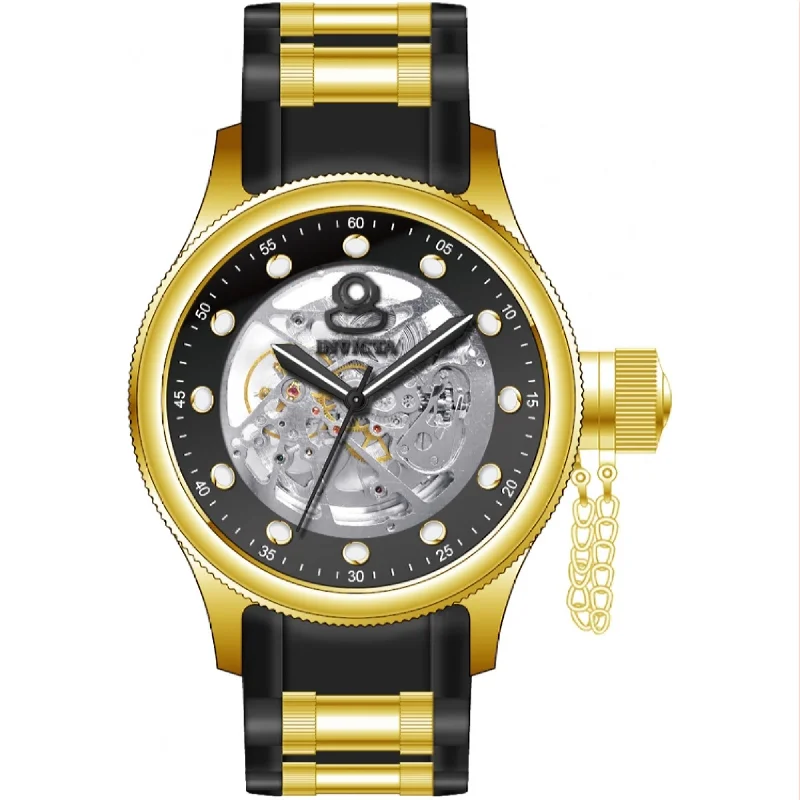 Grand bezel watches-Invicta Men's 39164 Black and Gold-Tone Stainless Steel Watch