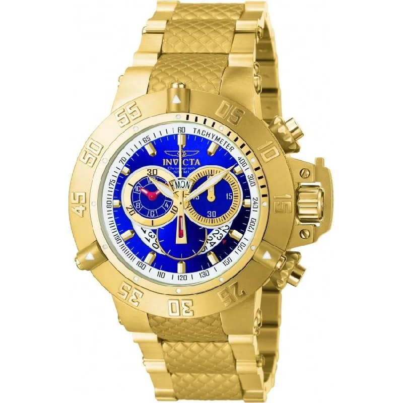 Gem face watches-Invicta Men's 5404 Subaqua Noma III Chronograph Gold-tone Stainless Steel Watch