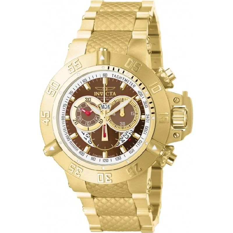 Sleek sporty watches-Invicta Men's 5405 Subaqua Noma III Chronograph Gold-Tone Stainless Steel Watch