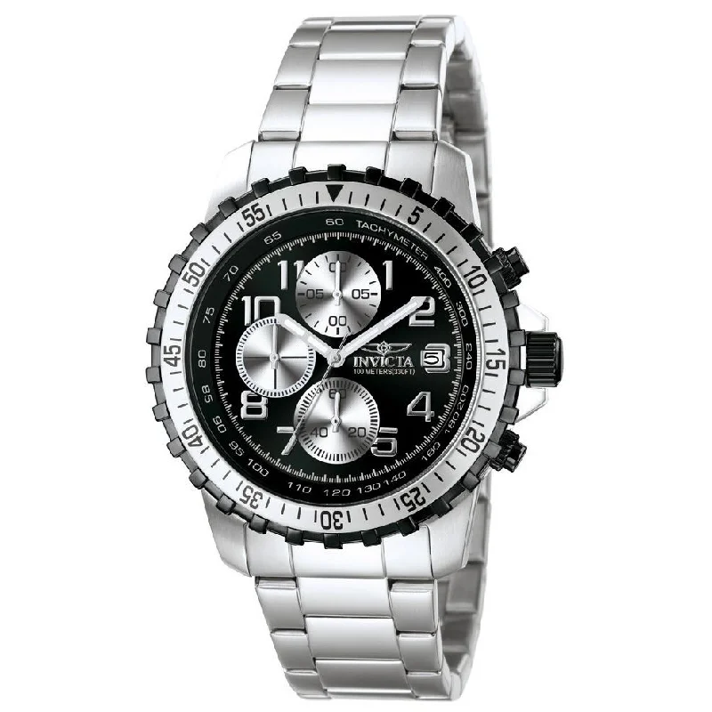 Tourmaline dial watches-Invicta Men's 6000 Specialty Chronograph  Stainless Steel Watch